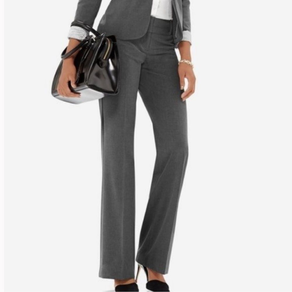 Luxe the limited grey wool blend cassidy dress pants 0